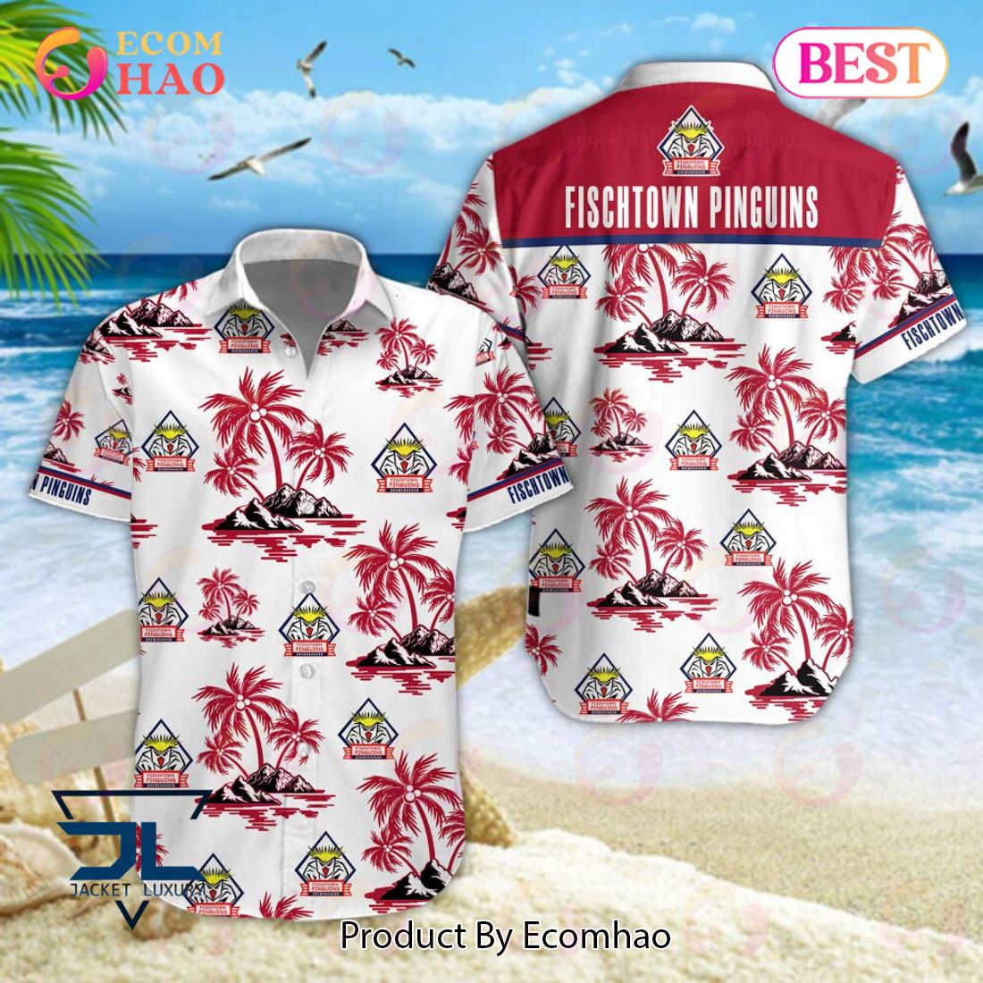 Fischtown Pinguins PENNY DEL und DEL 2 Hawaiian Shirt