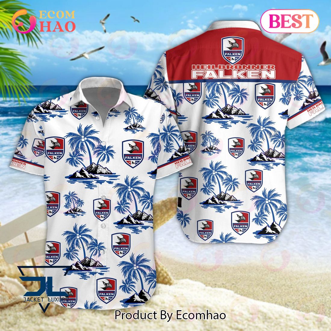 Heilbronner Falken PENNY DEL und DEL 2 Hawaiian Shirt