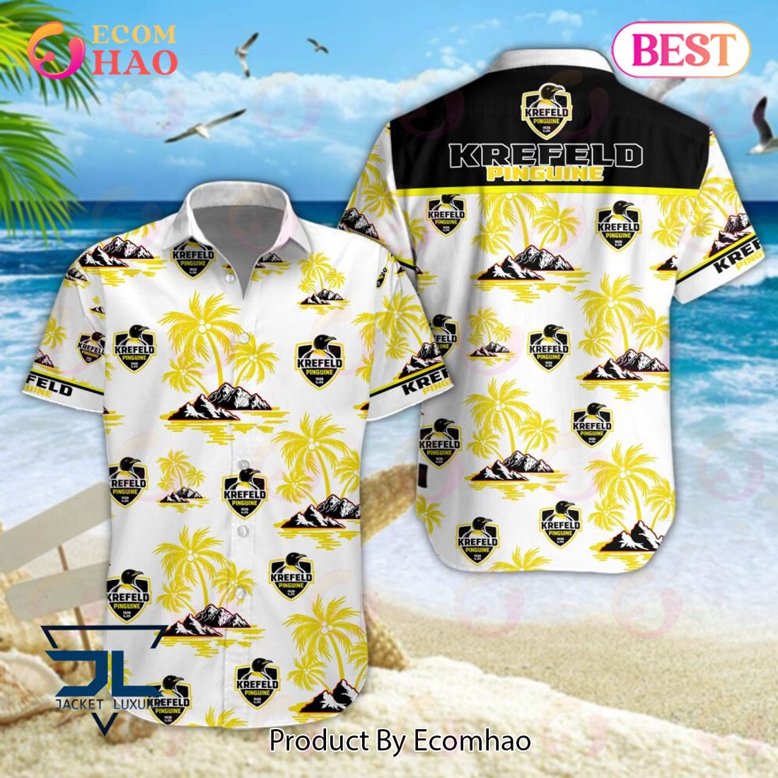 Krefeld Pinguine PENNY DEL und DEL 2 Hawaiian Shirt