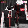 Supreme Black Red Luxury Brand Premium Hoodie For Men Women