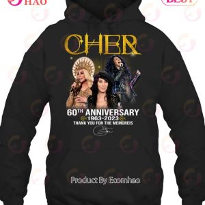Cher 60th Anniversary 1963 – 2023 Thank You For The Memories T-Shirt