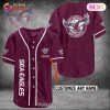 NRL Melbourne Storm Custom Name Baseball Jersey NRL Melbourne Storm Custom Name Baseball Jersey