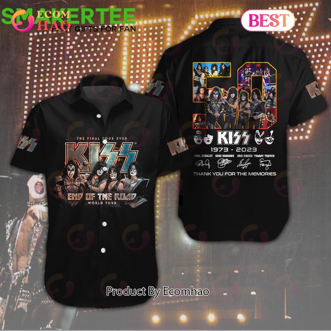 Kiss Band End Of The Road Thank You For The Memories Short Sleeve Dress Shirt – A Trendy Luxury Gift Collection