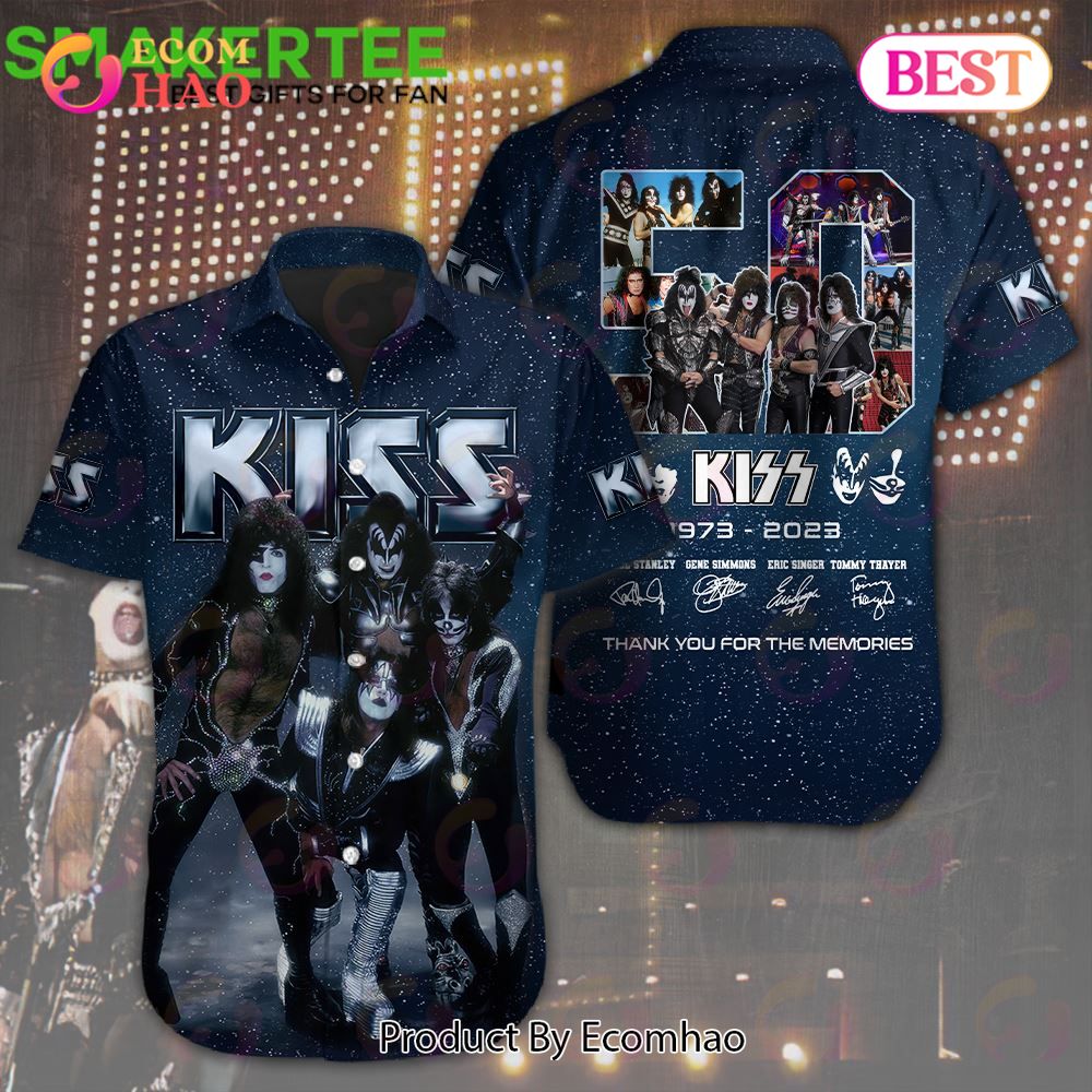 Kiss Band Signature Short Sleeve Dress Shirt – A Trendy Luxury Gift Collection