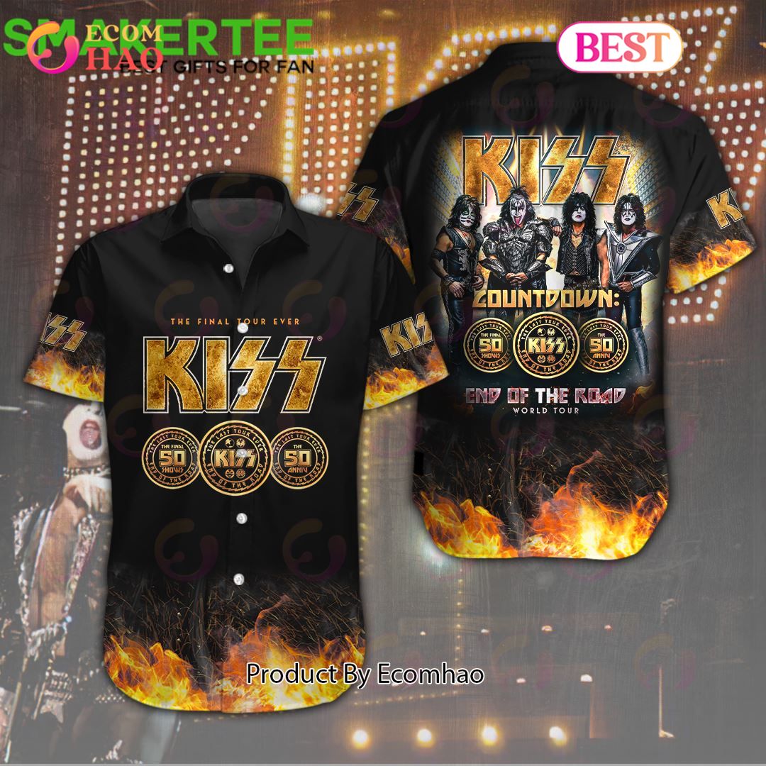 Kiss Band The Final Tour Ever End Of The Road World Tour Short Sleeve Dress Shirt – A Trendy Luxury Gift Collection