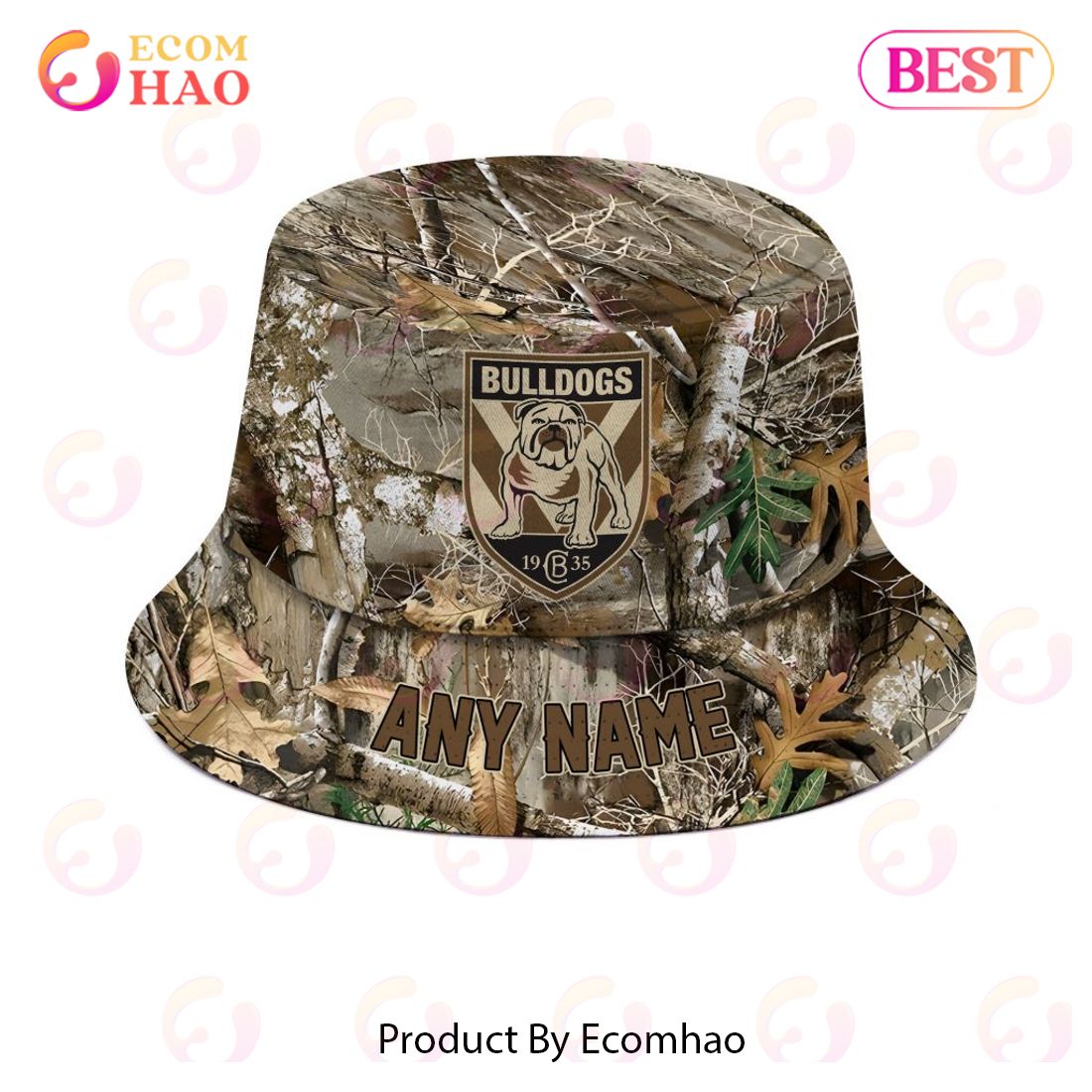 NRL Canterbury-Bankstown Bulldogs Special Camo Hunting Bucket Hat