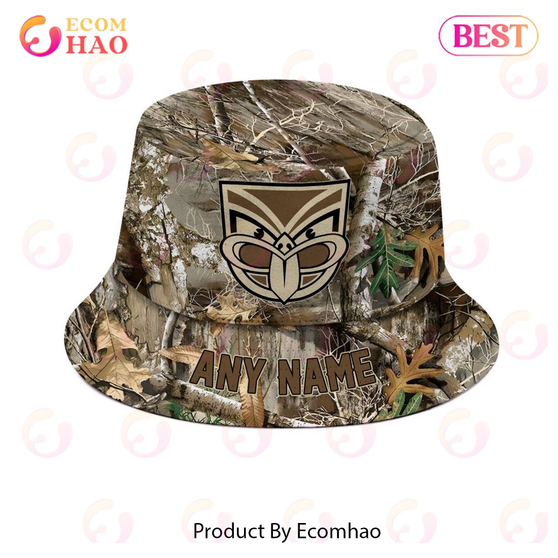 NRL New Zealand Warriors Special Camo Hunting Bucket Hat