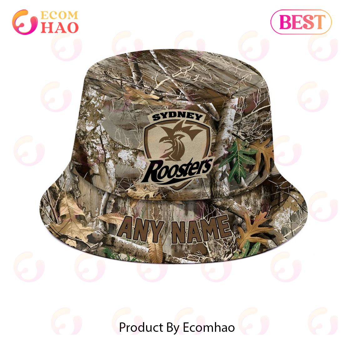 NRL Sydney Roosters Special Camo Hunting Bucket Hat