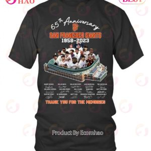 65th Anniversary San Francisco Giants 1958 – 2023 Thank You For The Memories T-Shirt