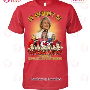 In Memory Of Norma Hunt 1938 – 2023 Thank You For The Memories T-Shirt