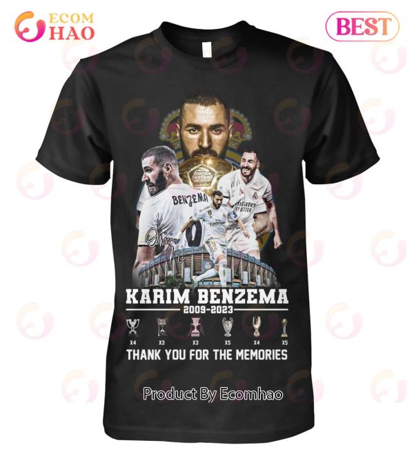 Karim Benzema 2009 – 2023 Thank You For The Memories T-Shirt
