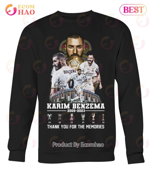 Karim Benzema 2009 – 2023 Thank You For The Memories T-Shirt