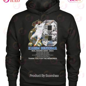 Karim Benzema Real Madrid 2009 – 2023 Thank You For The Memories T-Shirt