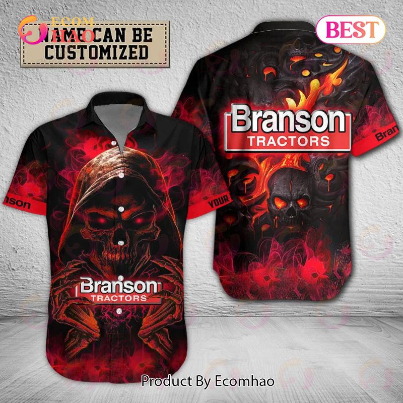 Custom Name Tractor Branson Hawaiian Shirt