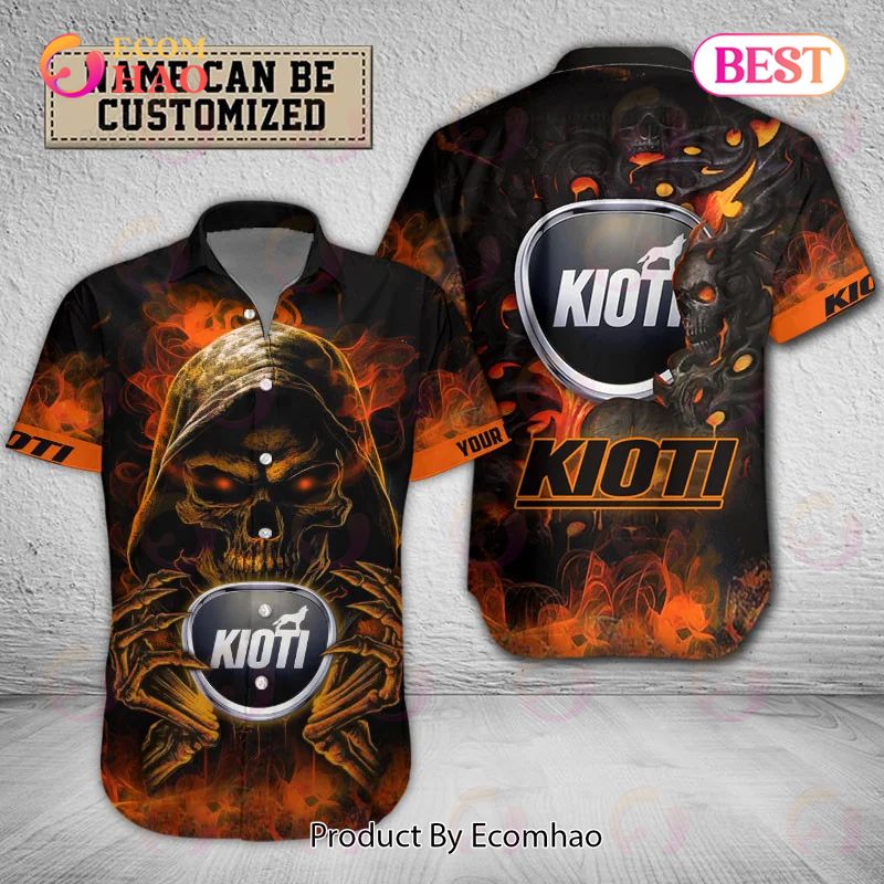 Custom Name Tractor Kioti Hawaiian Shirt