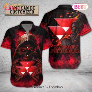 Custom Name Tractor Massey Ferguson Hawaiian Shirt