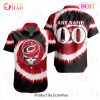 NHL Chicago Blackhawks Special Grateful Dead Tie-Dye Design Button Shirt Polo Shirt