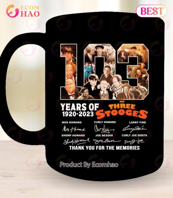 103 Years Of 1920 – 2023 The Three Stooges Signed Thank You For The Memories T-Shirt