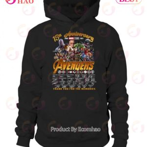 15th Anniversary 2008 – 2023 Marvel Studios Avengers Thank You For The Memories T-Shirt