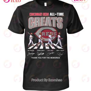 Cincinnati Reds All-Time Greats Thank You For The Memories T-Shirt