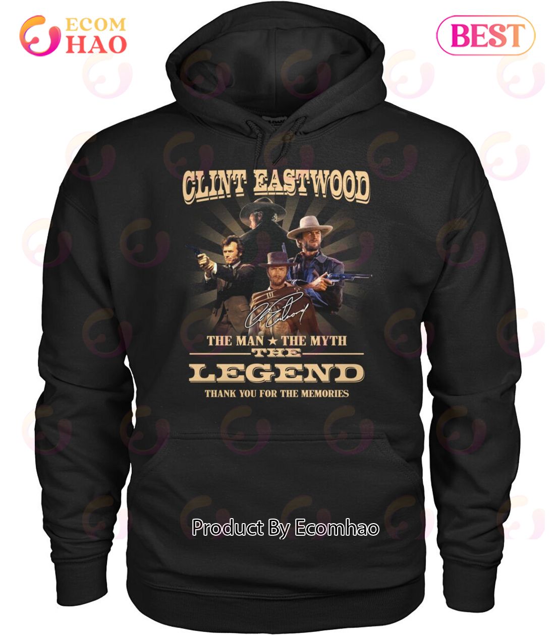 Clint Eastwood The Man The Myth The Legend Thank You For The Memories T-Shirt