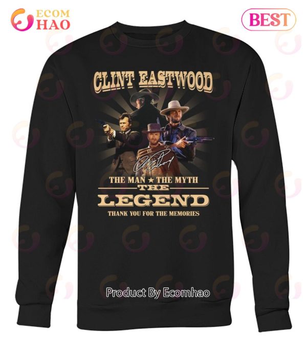 Clint Eastwood The Man The Myth The Legend Thank You For The Memories T-Shirt
