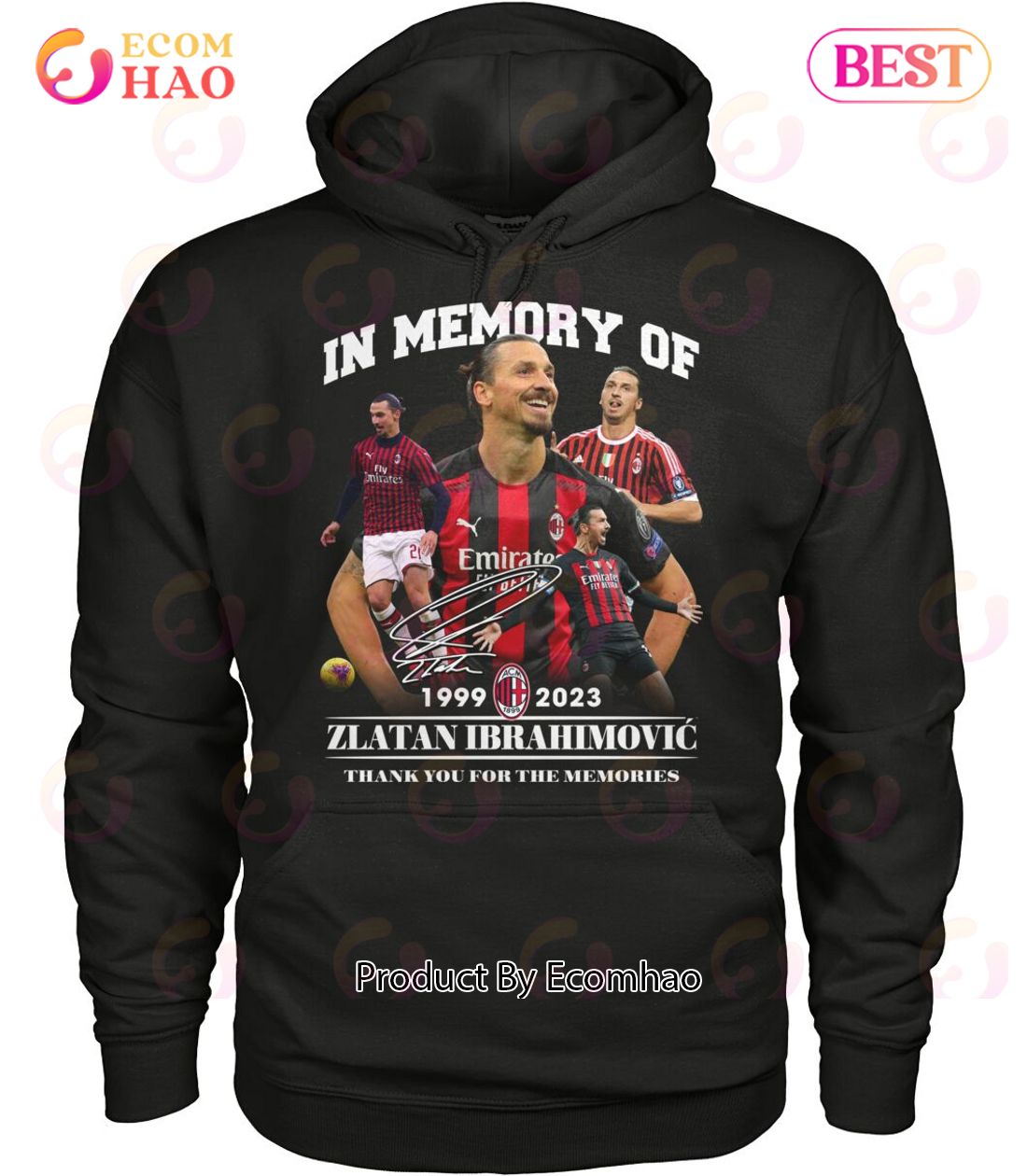 In Memory Of 1999 – 2023 Zlatan Ibrahimovic Thank You For The Memories T-Shirt