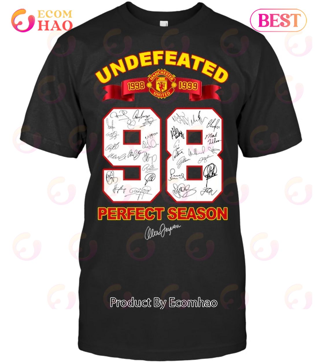 Undefeated 1998 – 1999 Manchester United 98 Perfect Season T-Shirt