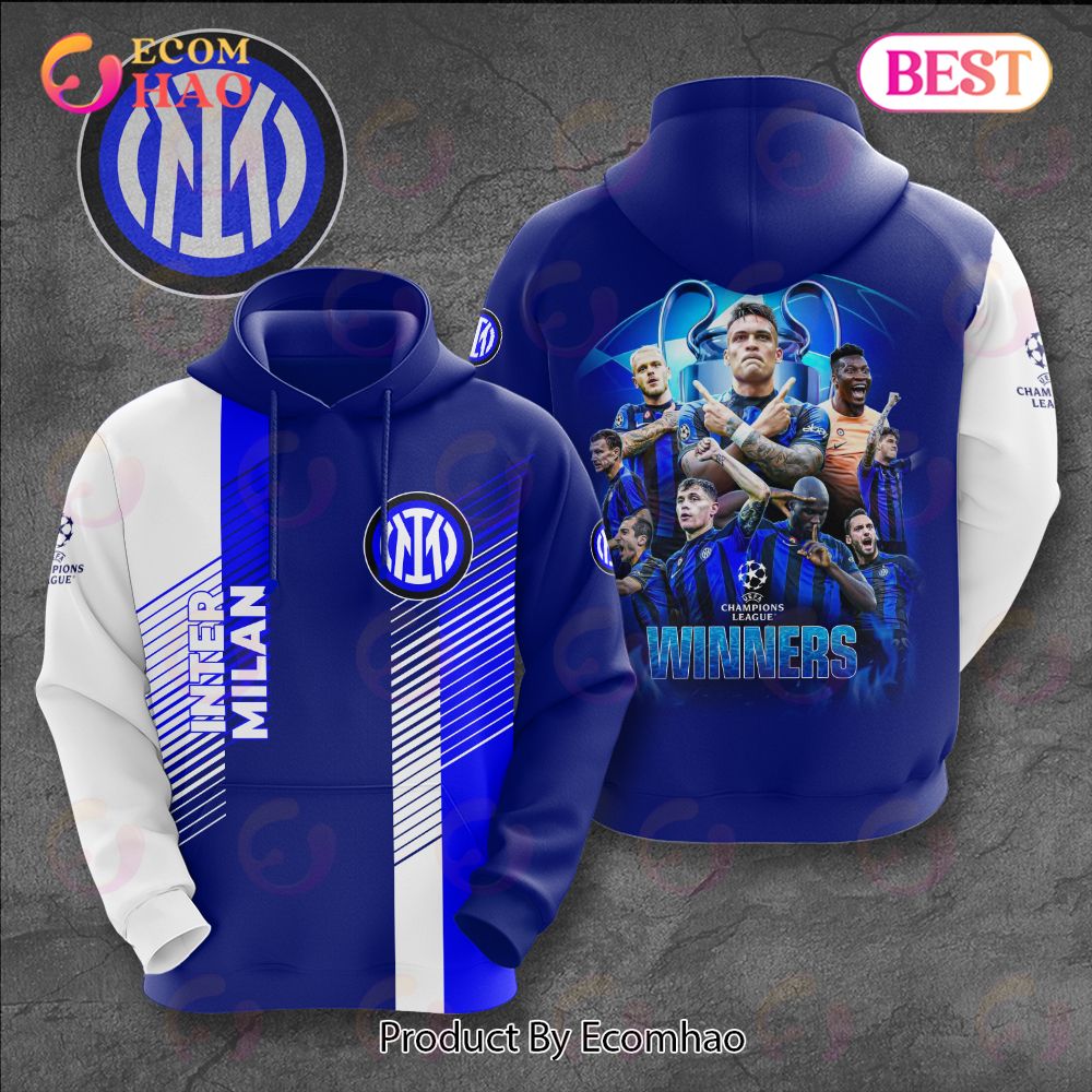 Inter Milan UEFA Champions League Winners 3D Hoodie