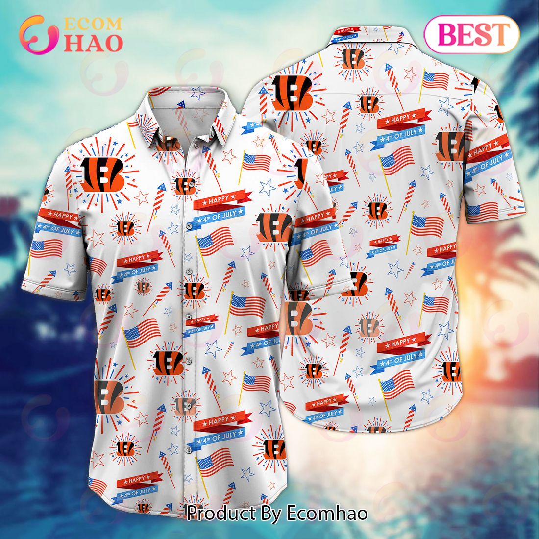 NFL Denver Broncos Happy 4th Of July Hawaiian Shirt