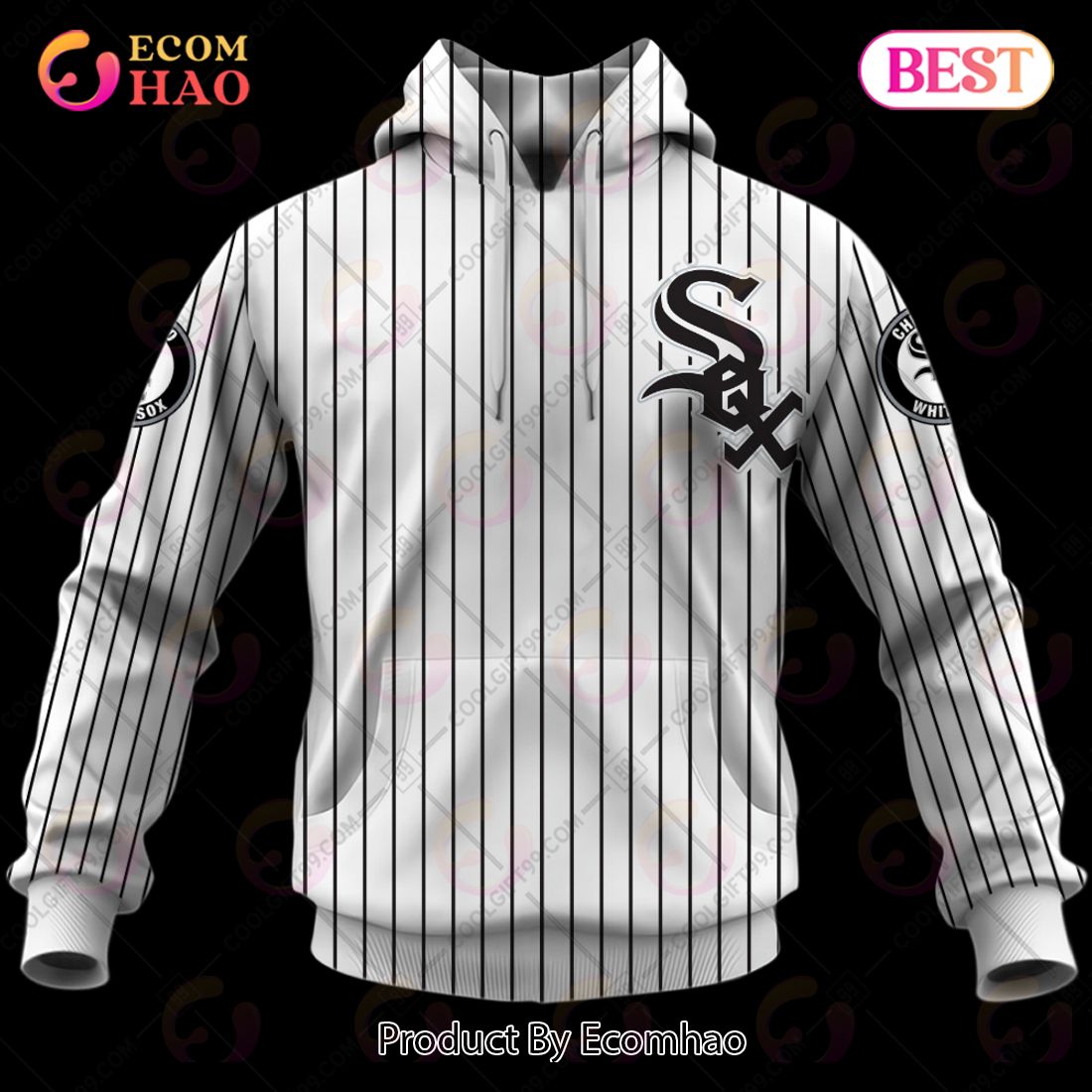 Personalized MLB Chicago White Sox Home Jersey Style 3D Hoodie