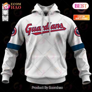 Personalized MLB Cleveland Guardians Home Jersey Style 3D Hoodie