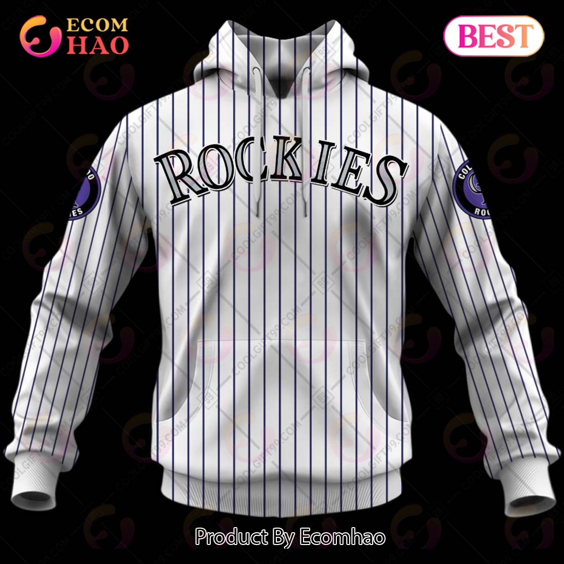 Personalized MLB Colorado Rockies Home Jersey Style 3D Hoodie