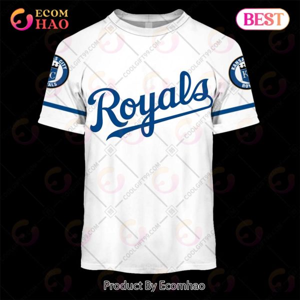 Personalized MLB Kansas City Royals Home Jersey Style 3D Hoodie