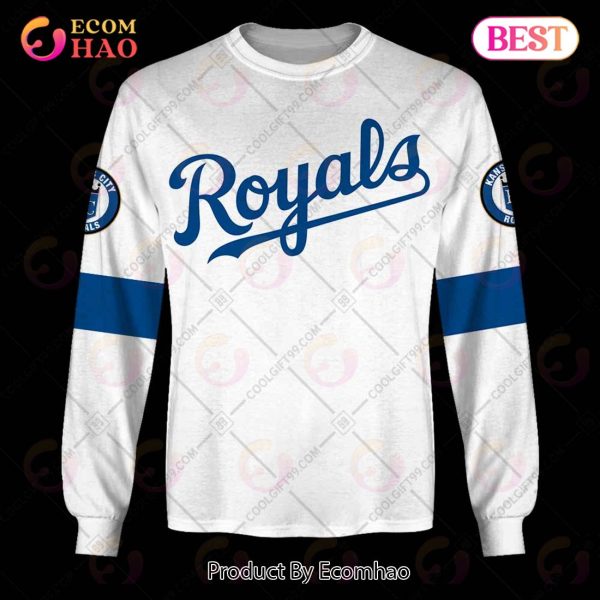 Personalized MLB Kansas City Royals Home Jersey Style 3D Hoodie