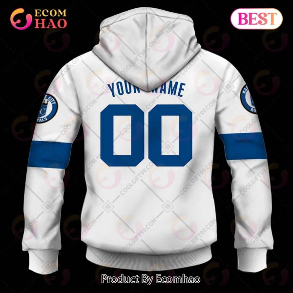 Personalized MLB Kansas City Royals Home Jersey Style 3D Hoodie
