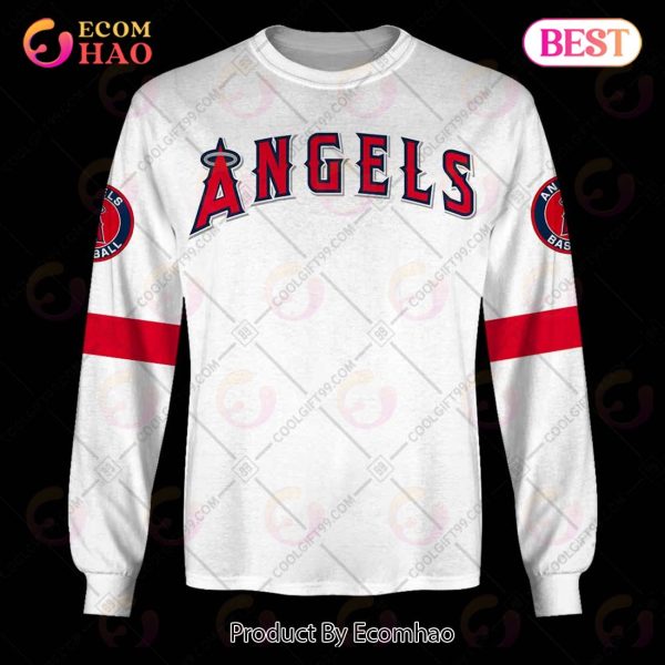 Personalized MLB Los Angeles Angels Home Jersey Style 3D Hoodie