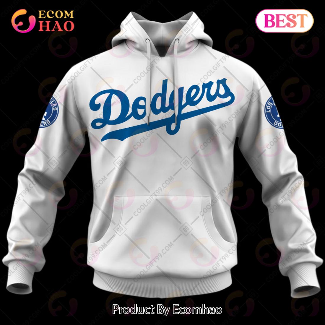 Personalized MLB Los Angeles Dodgers Home Jersey Style 3D Hoodie