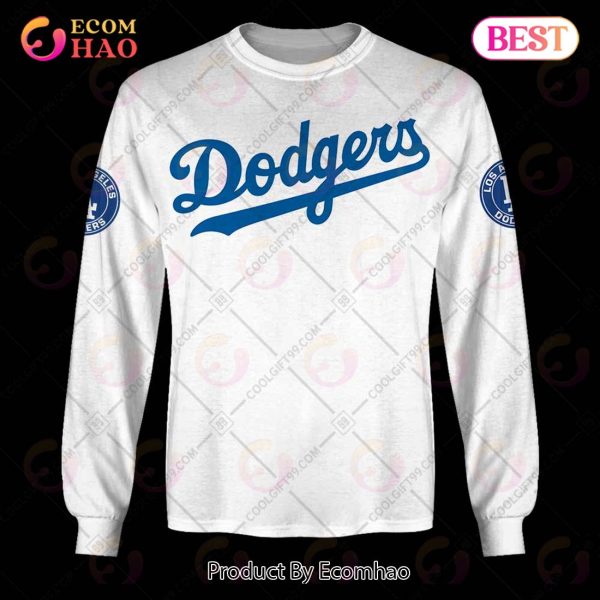 Personalized MLB Los Angeles Dodgers Home Jersey Style 3D Hoodie