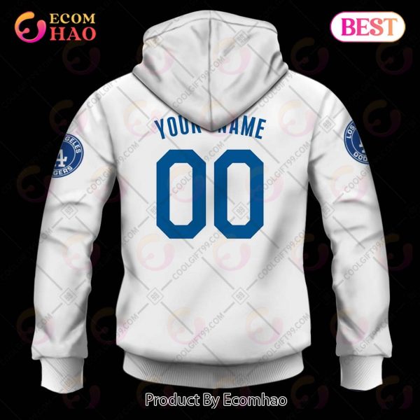 Personalized MLB Los Angeles Dodgers Home Jersey Style 3D Hoodie