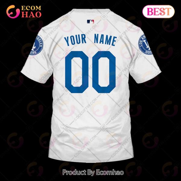 Personalized MLB Los Angeles Dodgers Home Jersey Style 3D Hoodie
