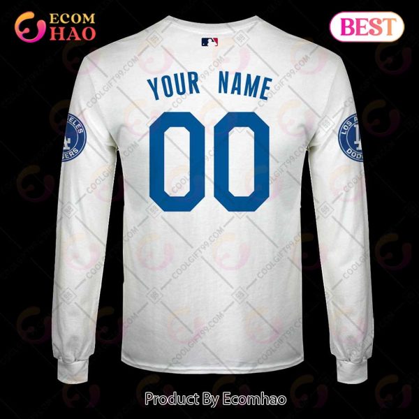 Personalized MLB Los Angeles Dodgers Home Jersey Style 3D Hoodie