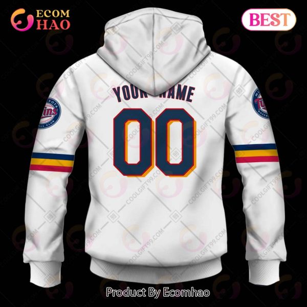 Personalized MLB Minnesota Twins Home Jersey Style 3D Hoodie