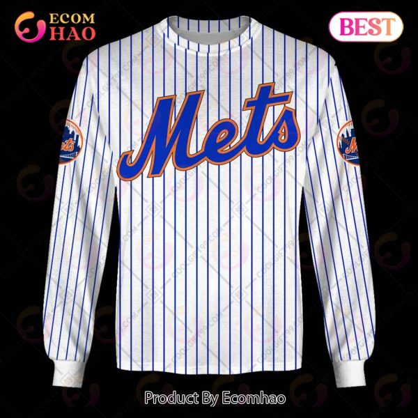 Personalized MLB New York Mets Home Jersey Style 3D Hoodie