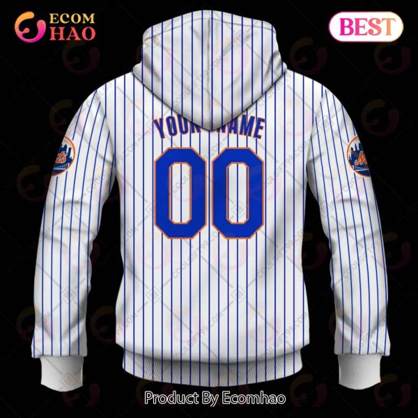 Personalized MLB New York Mets Home Jersey Style 3D Hoodie