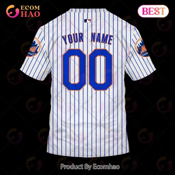 Personalized MLB New York Mets Home Jersey Style 3D Hoodie