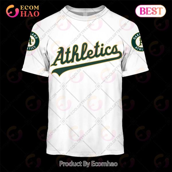 Personalized MLB Oakland Athletics Home Jersey Style 3D Hoodie