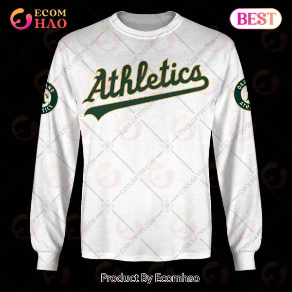 Personalized MLB Oakland Athletics Home Jersey Style 3D Hoodie