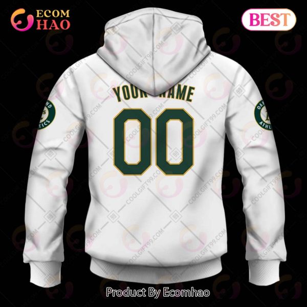 Personalized MLB Oakland Athletics Home Jersey Style 3D Hoodie
