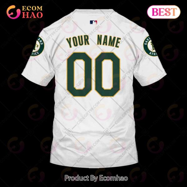 Personalized MLB Oakland Athletics Home Jersey Style 3D Hoodie
